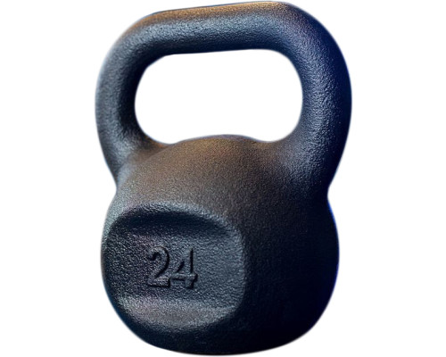Гиря чавунна RN-SPORT 24 кг, чорна Гиря чавунна RN-SPORT 24 кг, чорна