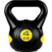 Гиря Movit Kettlebell Dumbbell - 4 кг, чорний / жовтий