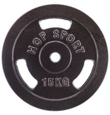 Диск металевий Hop-Sport 15 кг