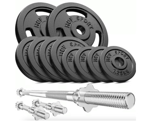 Набір зі штангою та гантелями Hop-Sport STRONG 39 кг