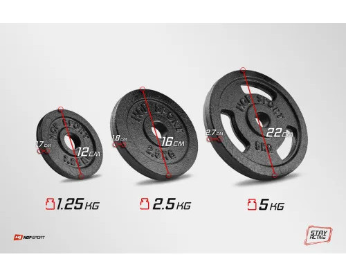 Набір зі штангою та гантелями Hop-Sport STRONG 39 кг