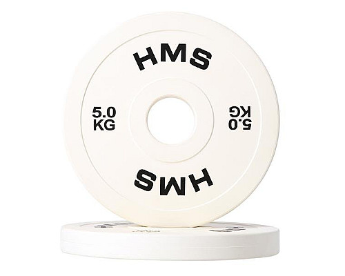Диски олімпійські HMS CBRS50 2 x 5 кг, білі