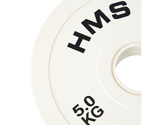Диски олімпійські HMS CBRS50 2 x 5 кг, білі