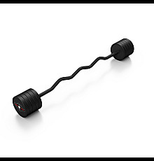 Штанга Steel Rubber Curl 45 кг чорна - Marbo Sport