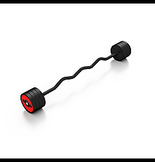 Штанга Steel Rubber Curl 35 кг червона - Marbo Sport
