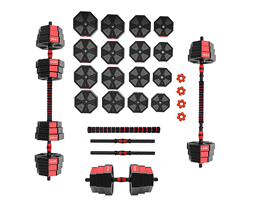 Набір композитні штанга і гантелі 30 кг HMS SGK30