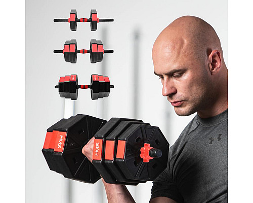 Набір композитні штанга і гантелі 30 кг HMS SGK30