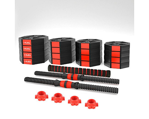 Набір композитні штанга і гантелі 30 кг HMS SGK30