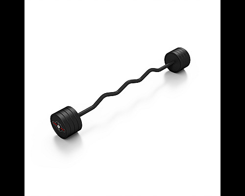 Штанга Steel Rubber Curl 35 кг чорна - Marbo Sport