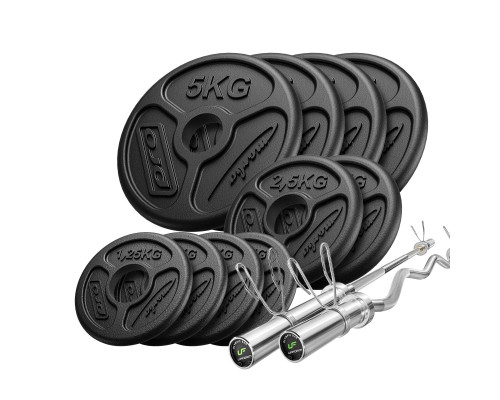Грифи та диски олімпійські Marbo Sport MW-55kg-OLI 55 кг