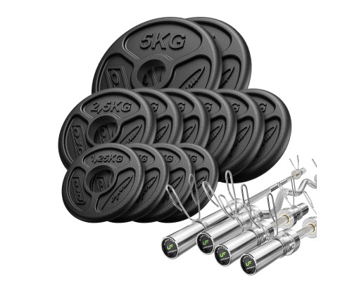 Грифи та диски олімпійські Marbo Sport MW-65kg-OLI 65 кг