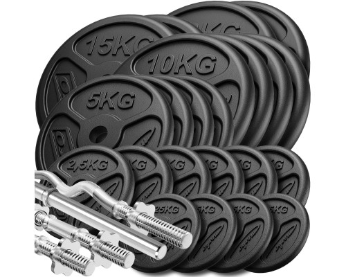 Грифи та диски Marbo Sport MW-173KG-SLIM 173 кг
