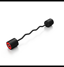 Штанга Steel Rubber Curl 55 кг червона - Marbo Sport