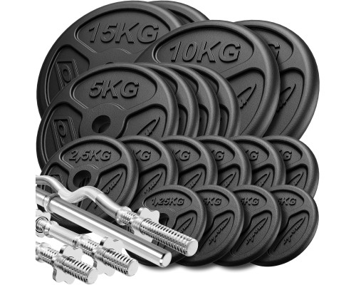 Грифи та диски Marbo Sport MW-113KG-SLIM 113 кг