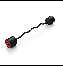 Штанга Steel Rubber Curl 45 кг червона - Marbo Sport