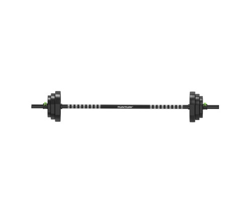 Набір штанги та обтяження Tunturi Aerobic Pump 20 кг, чорний