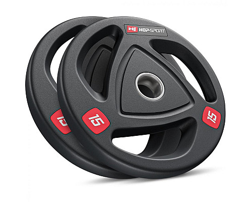 Набір дисків олімпійських Hop-Sport 2 х 15 кг