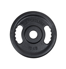 Чавунний олімпійський диск inSPORTline Castblack OL 10 кг 50 мм