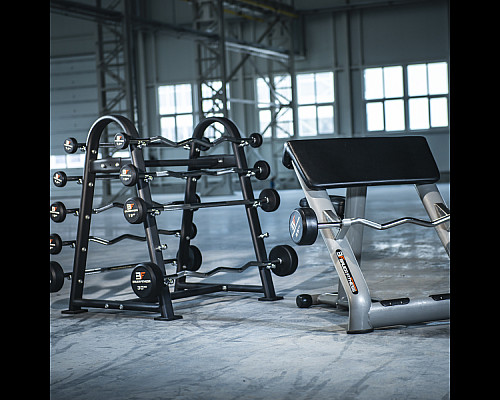 Ламана штанга з гумовим навантаженням 55 кг Bauerfitness AC-12311