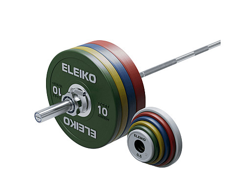 Штанга Eleiko Performance чоловіча 190 кг, різнокольорова