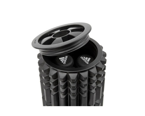 Ролик для фітнесу Adidas Foam Ab Roller 44 x 12,8 x 12,8 см, чорний