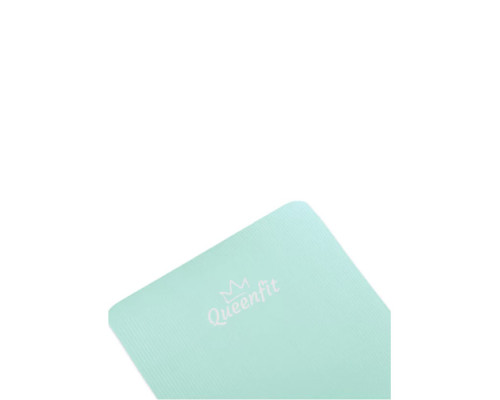 Килимок для фітнесу та йоги Queenfit NBR 1,5 см бірюзовий