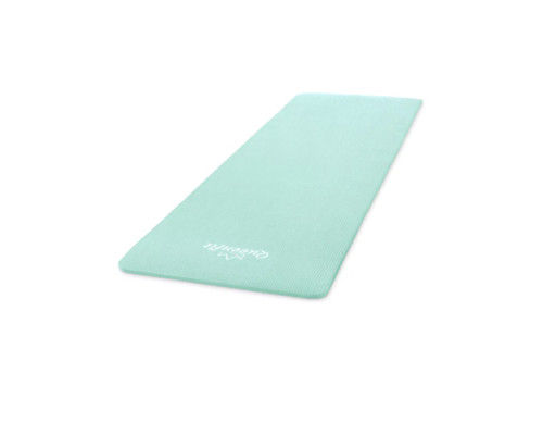 Килимок для фітнесу та йоги Queenfit NBR 1,5 см бірюзовий