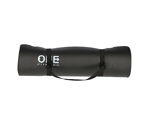 Килимок для йоги YM30 ONE FITNESS - чорний Килимок для йоги YM30 ONE FITNESS - чорний