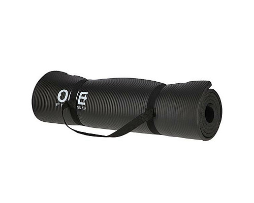 Килимок для йоги YM30 ONE FITNESS - чорний Килимок для йоги YM30 ONE FITNESS - чорний