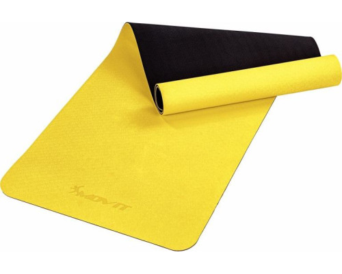 Тренажерний килимок Movit Yoga, 190 х 60 см, жовтий Тренажерний килимок Movit Yoga, 190 х 60 см, жовтий
