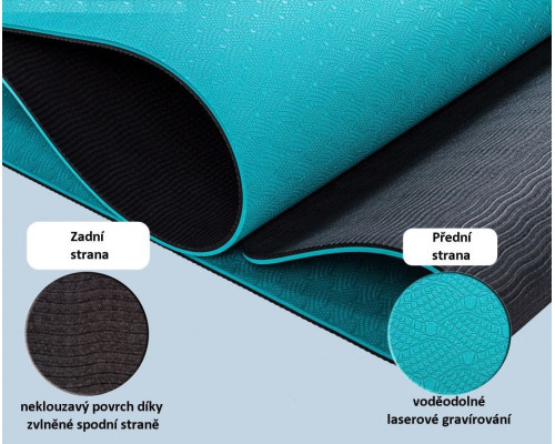 Тренажерний килимок Movit Yoga, 190 х 60 см, жовтий Тренажерний килимок Movit Yoga, 190 х 60 см, жовтий