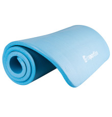 Антиковзуючий килимок для вправ inSPORTline Fity  товстий і м’який 140x61x1,5 cm - колір синій