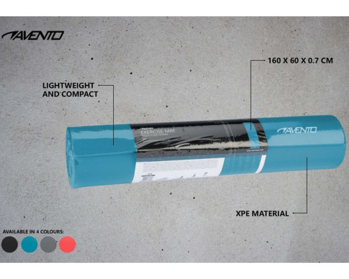Фітнес-килимок Avento XPE 160 cm x 60 cm x 0.7 cm - блакитний Фітнес-килимок Avento XPE 160 cm x 60 cm x 0.7 cm - блакитний