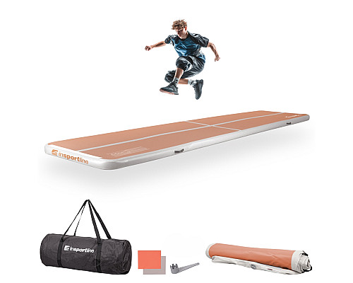Килимок надувний inSPORTline Airstunt 500 x 100 x 10 см, бежевий