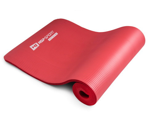 Мат для фітнесу та йоги з отворами Hop-Sport HS-N015GM 1,5 см червоний