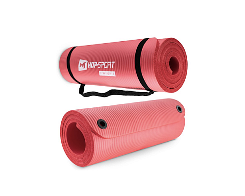 Мат для фітнесу та йоги з отворами Hop-Sport HS-N015GM 1,5 см червоний Мат для фітнесу та йоги з отворами Hop-Sport HS-N015GM 1,5 см червоний