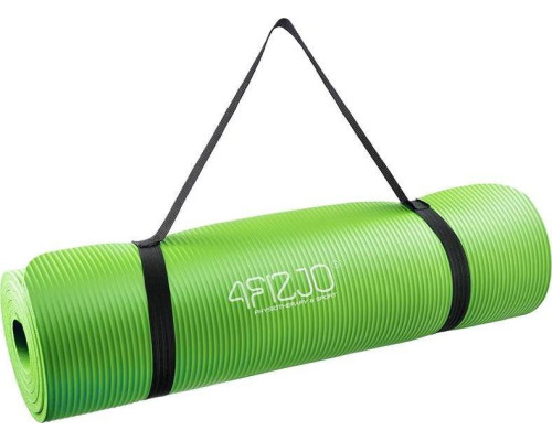 Килимок для йоги та фітнесу 4fizjo NBR 1CM - зелений