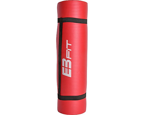 Фітнес-килимок Eb Fit NBR 180 cm x 60 cm x 1 cm - червоний