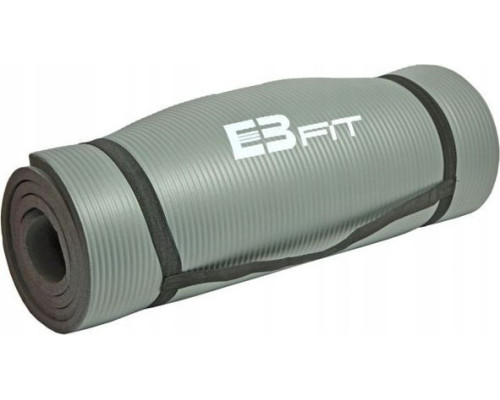 Фітнес-килимок Eb Fit NBR 180 cm x 60 cm x 1.5 cm - сірий Фітнес-килимок Eb Fit NBR 180 cm x 60 cm x 1.5 cm - сірий