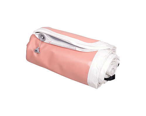 Килимок надувний Airtrack inSPORTline Airstunt 400x100x10 см, рожевий