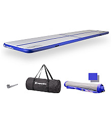 Килимок надувний Airtrack inSPORTline Airstunt 500x100x10 см, біло-синій