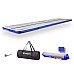Килимок надувний Airtrack inSPORTline Airstunt 500x100x10 см, біло-синій