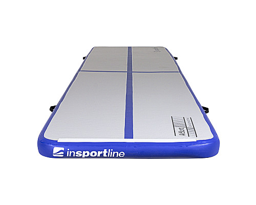 Килимок надувний Airtrack inSPORTline Airstunt 500x100x10 см, біло-синій