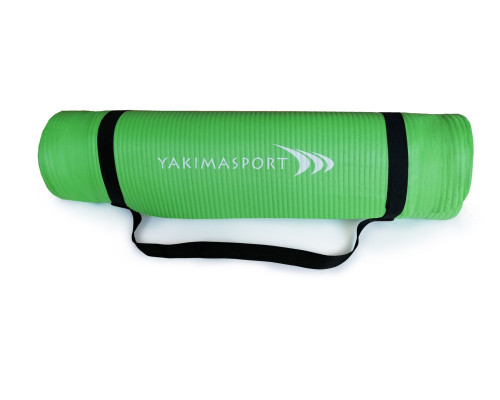 Фітнес-килимок YakimaSport  NBR PRO 180 cm x 60 cm x 1 cm - зелений