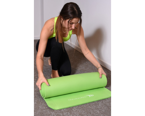 Фітнес-килимок YakimaSport  NBR PRO 180 cm x 60 cm x 1 cm - зелений