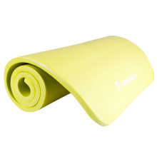 Антиковзуючий килимок для вправ inSPORTline Fity  товстий і м’який 140x61x1,5 cm - колір жовтий