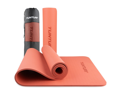 Килимок Tunturi Yoga Mat 8 мм, кораловий
