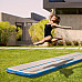 Надувний килимок для тренувань Airtrack inSPORTline Airstunt 300x100x10 см білий