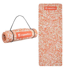 Гімнастичний килимок inSPORTline Camu 173x61x0,8 см - помаранчевий камуфляж