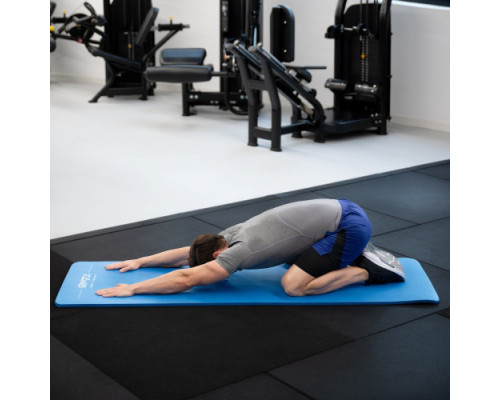 Килимок для фітнесу та йоги Gymtek NBR 1,5 см блакитний